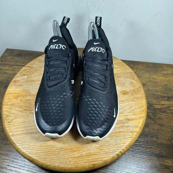 Nike Air Max 270 Women's Size 8.5 Black White Shoe Sneakers AH6789-001 - Picture 2 of 9